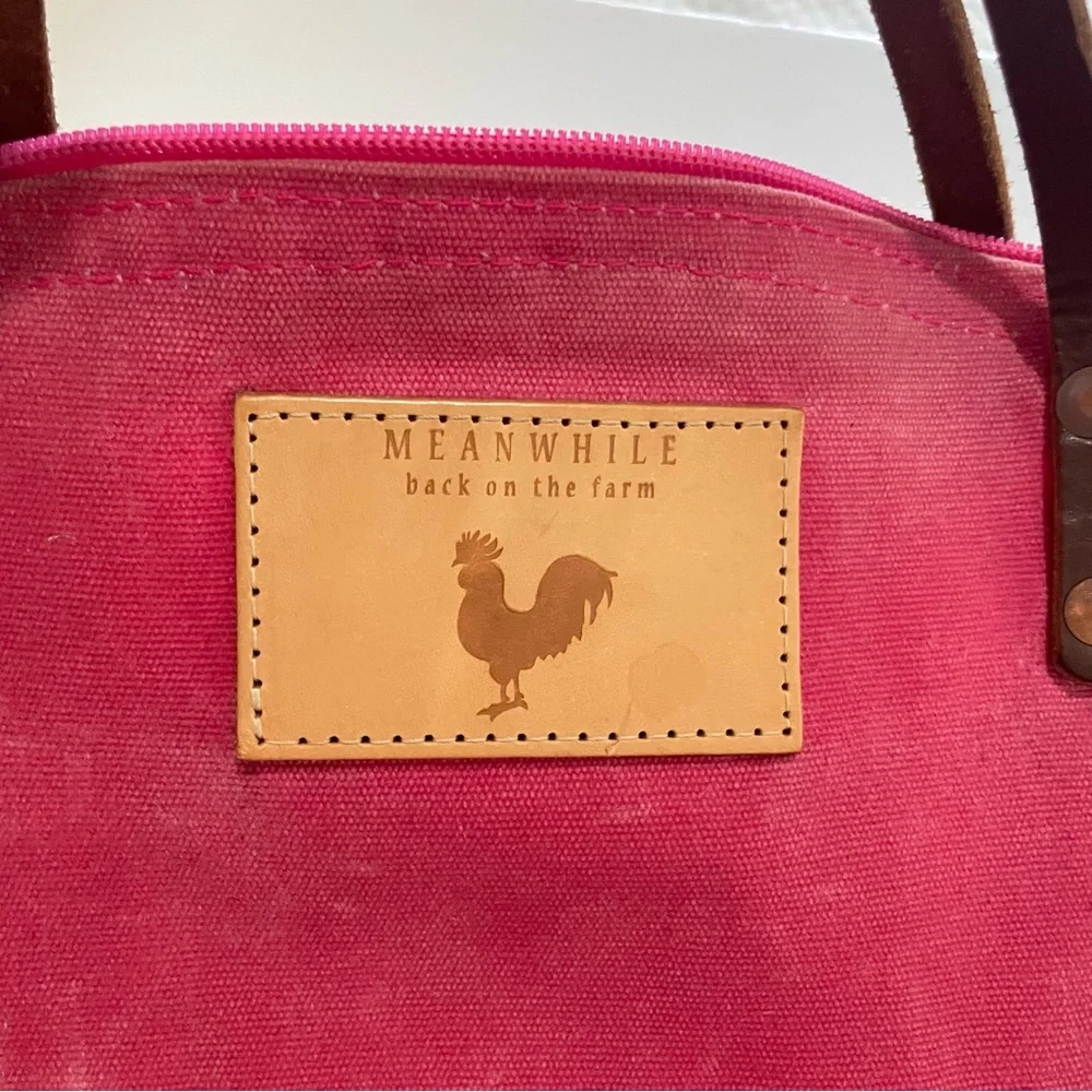 Pink Waxed Canvas Backpack - Picture 6 of 16